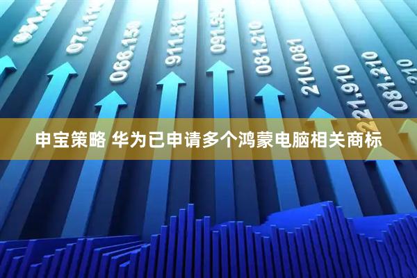 申宝策略 华为已申请多个鸿蒙电脑相关商标