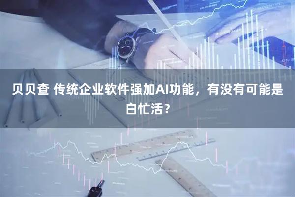 贝贝查 传统企业软件强加AI功能，有没有可能是白忙活？