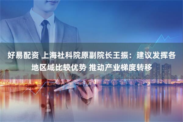 好易配资 上海社科院原副院长王振：建议发挥各地区域比较优势 推动产业梯度转移