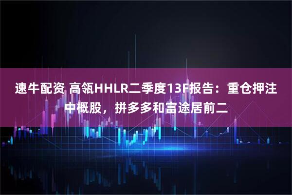 速牛配资 高瓴HHLR二季度13F报告：重仓押注中概股，拼多多和富途居前二