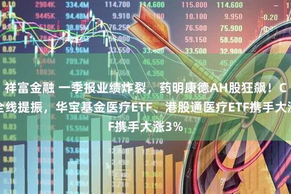 祥富金融 一季报业绩炸裂，药明康德AH股狂飙！CXO全线提振，华宝基金医疗ETF、港股通医疗ETF携手大涨3%