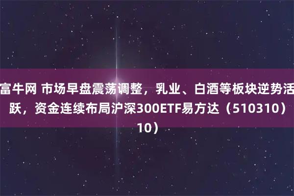 富牛网 市场早盘震荡调整，乳业、白酒等板块逆势活跃，资金连续布局沪深300ETF易方达（510310）